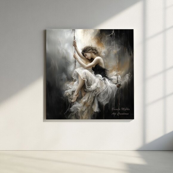 Matted Print Direct From Artist  Weightless 1 10x10 Frame Size - Picture 3 of 4